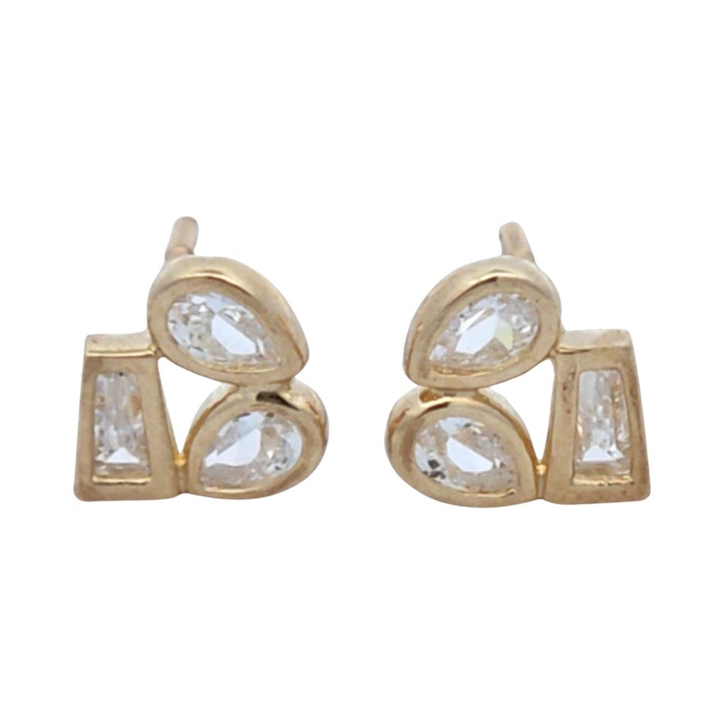 contemporary stud earrings