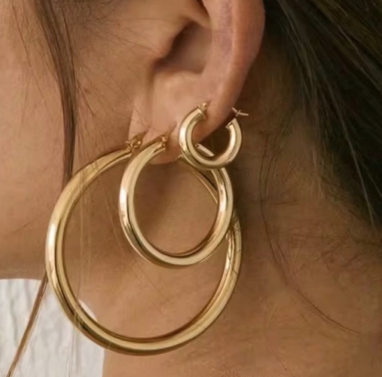 24mm x 4mm Hoop Earrings