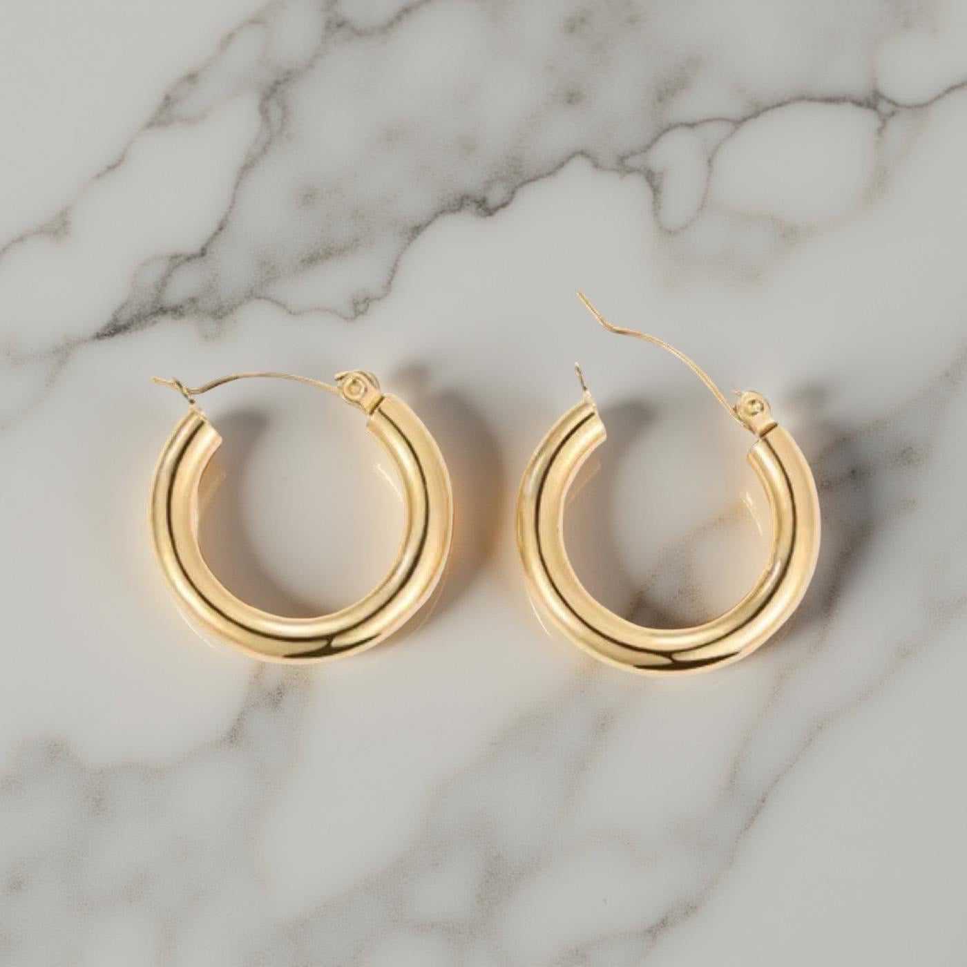 24mm x 4mm Hoop Earrings