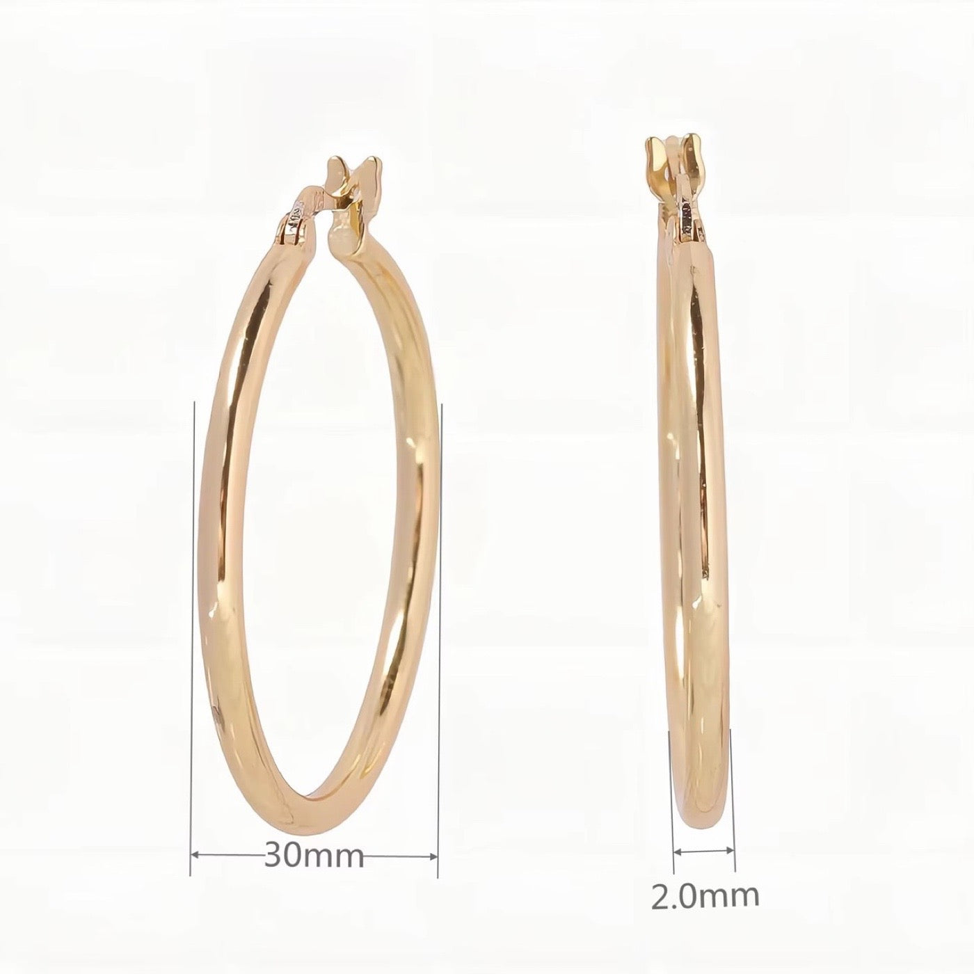 30mm Hoop Earrings