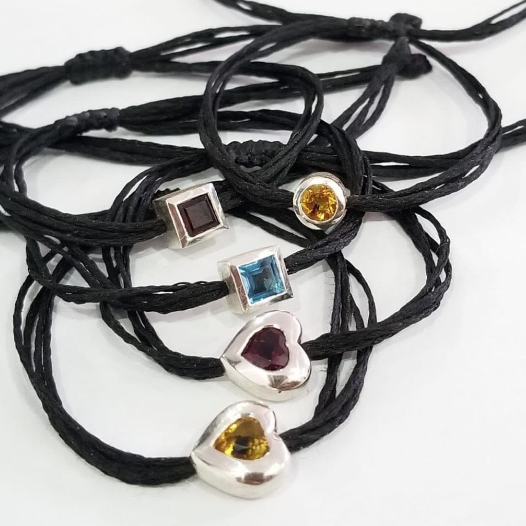 4 String Silver Bracelets custom made