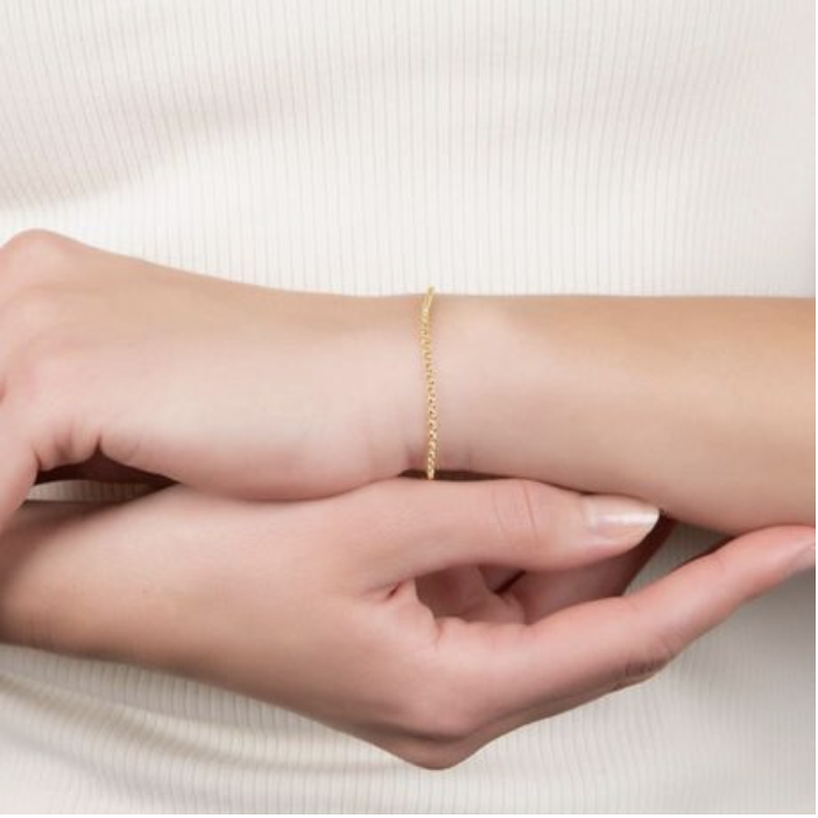 Anchor Bracelet Rolo Link - 9kt Gold
