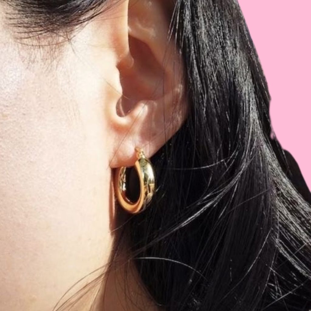 Charming Chunky Hoops in 9kt Gold 20mm x 4mm