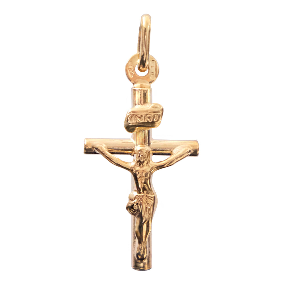 Christ Redeemer Crucifix Pendant in 9kt Gold