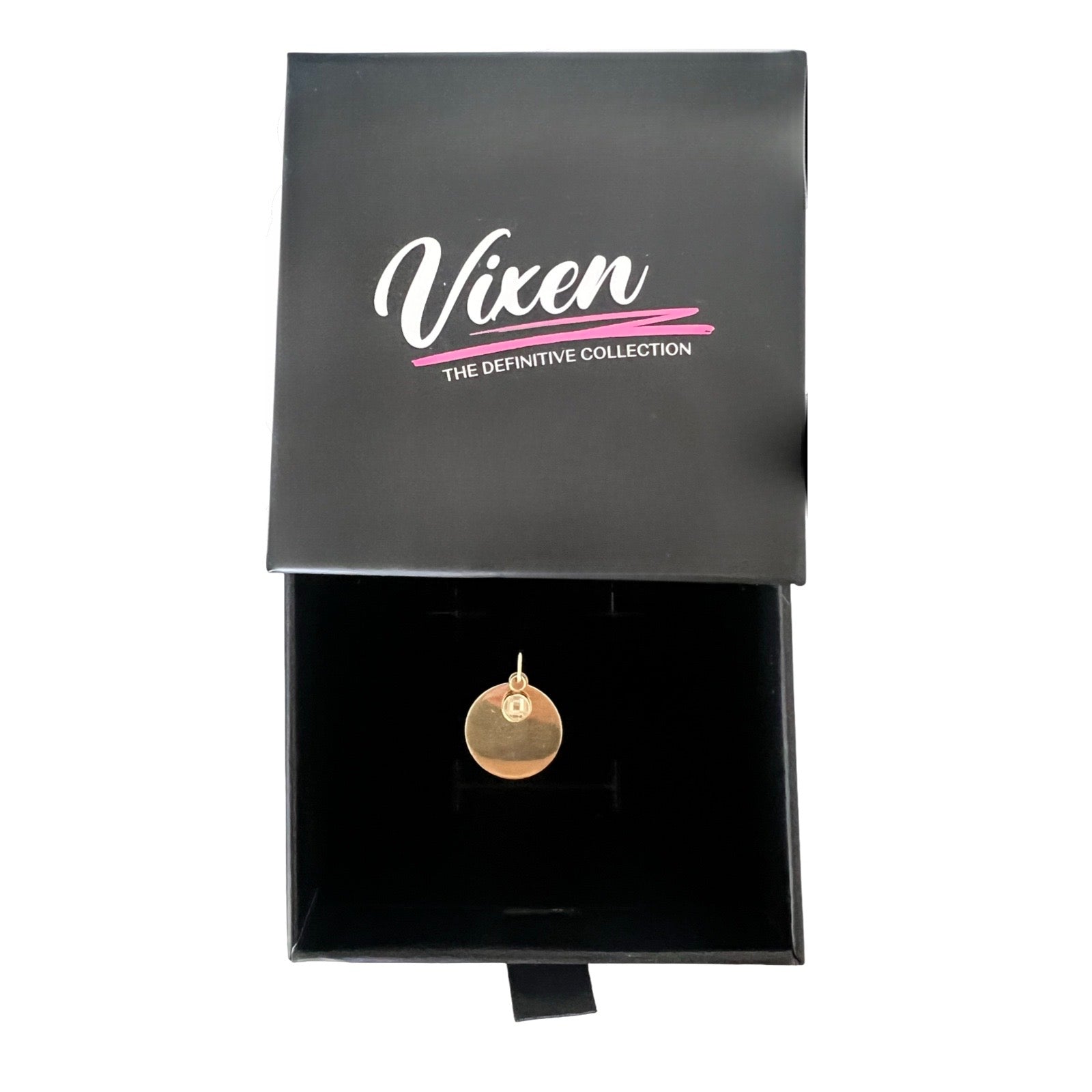 9ct Yellow Gold Disc with Charm