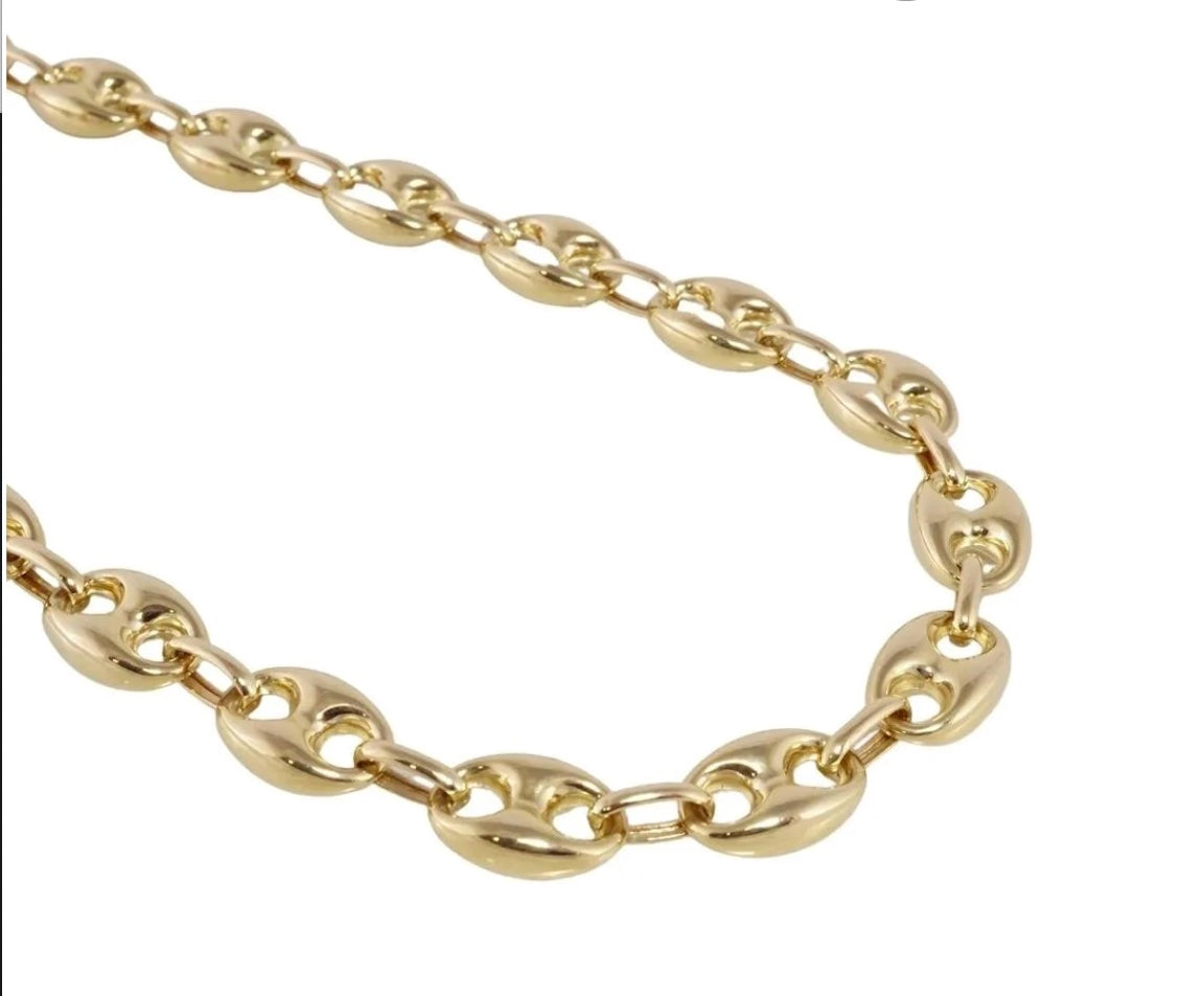 gucci link necklace in 9kt yellow gold