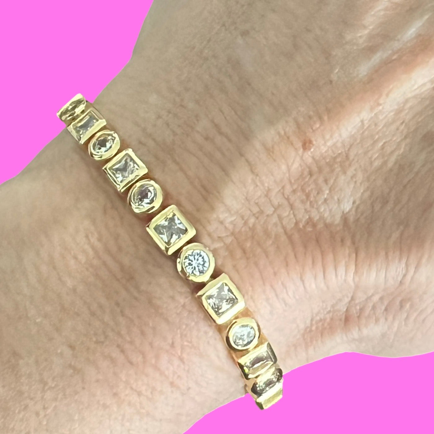 Eternity Mixed Shapes Bracelet