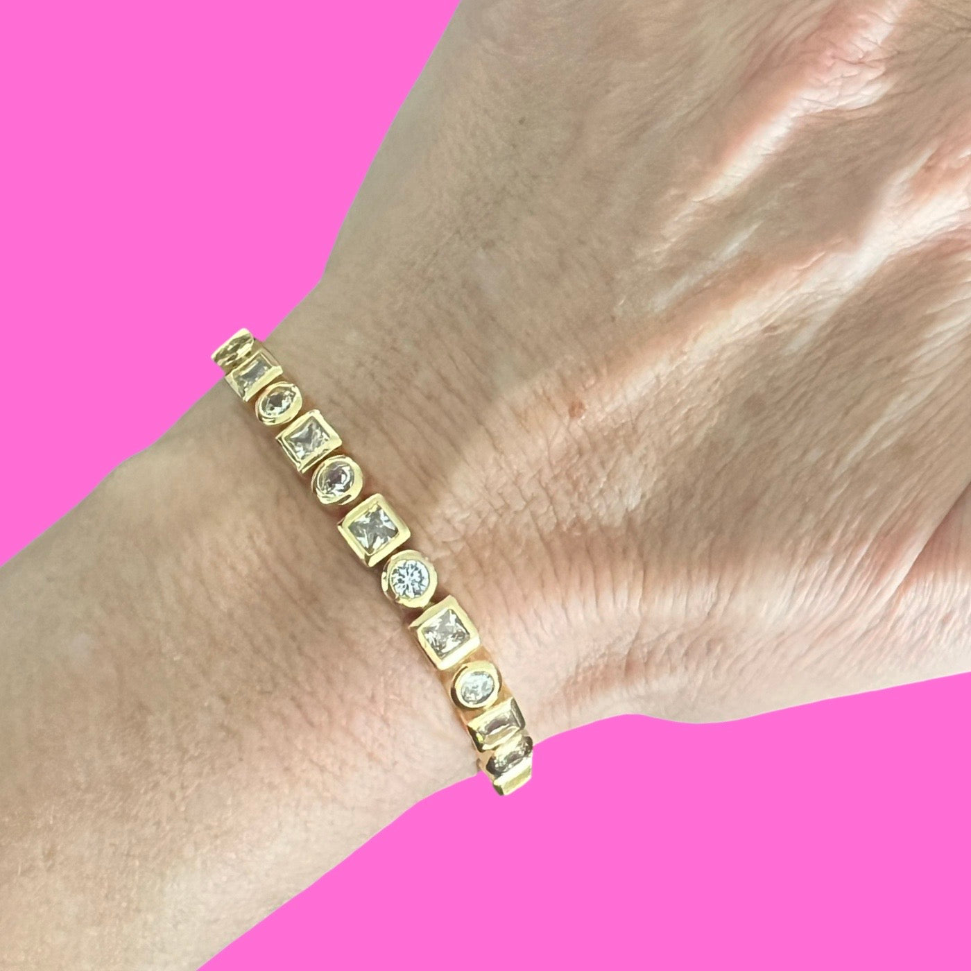 Eternity Mixed Shapes Bracelet