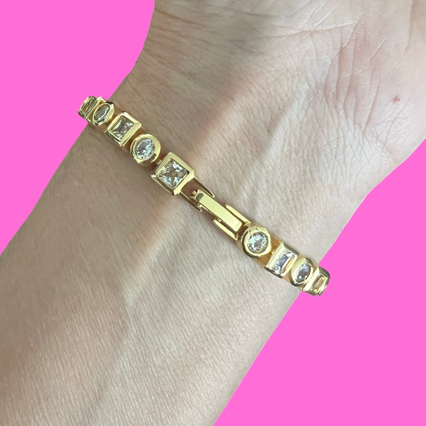 Eternity Mixed Shapes Bracelet