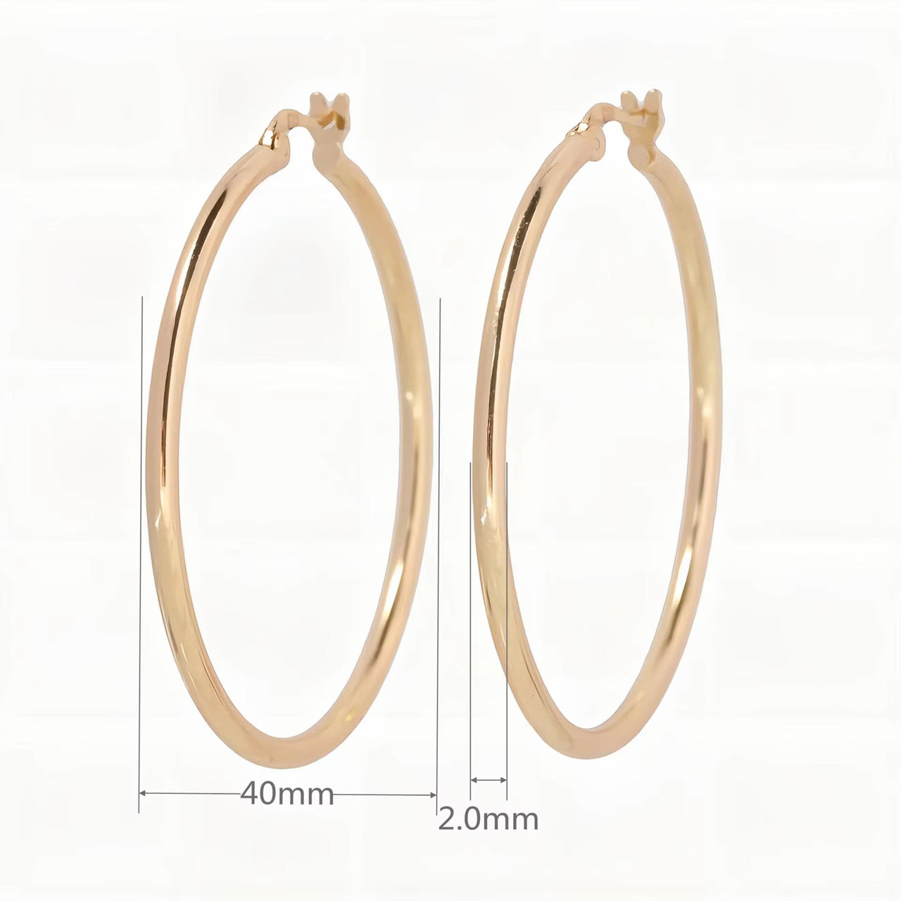 40mm Hoop Earrings