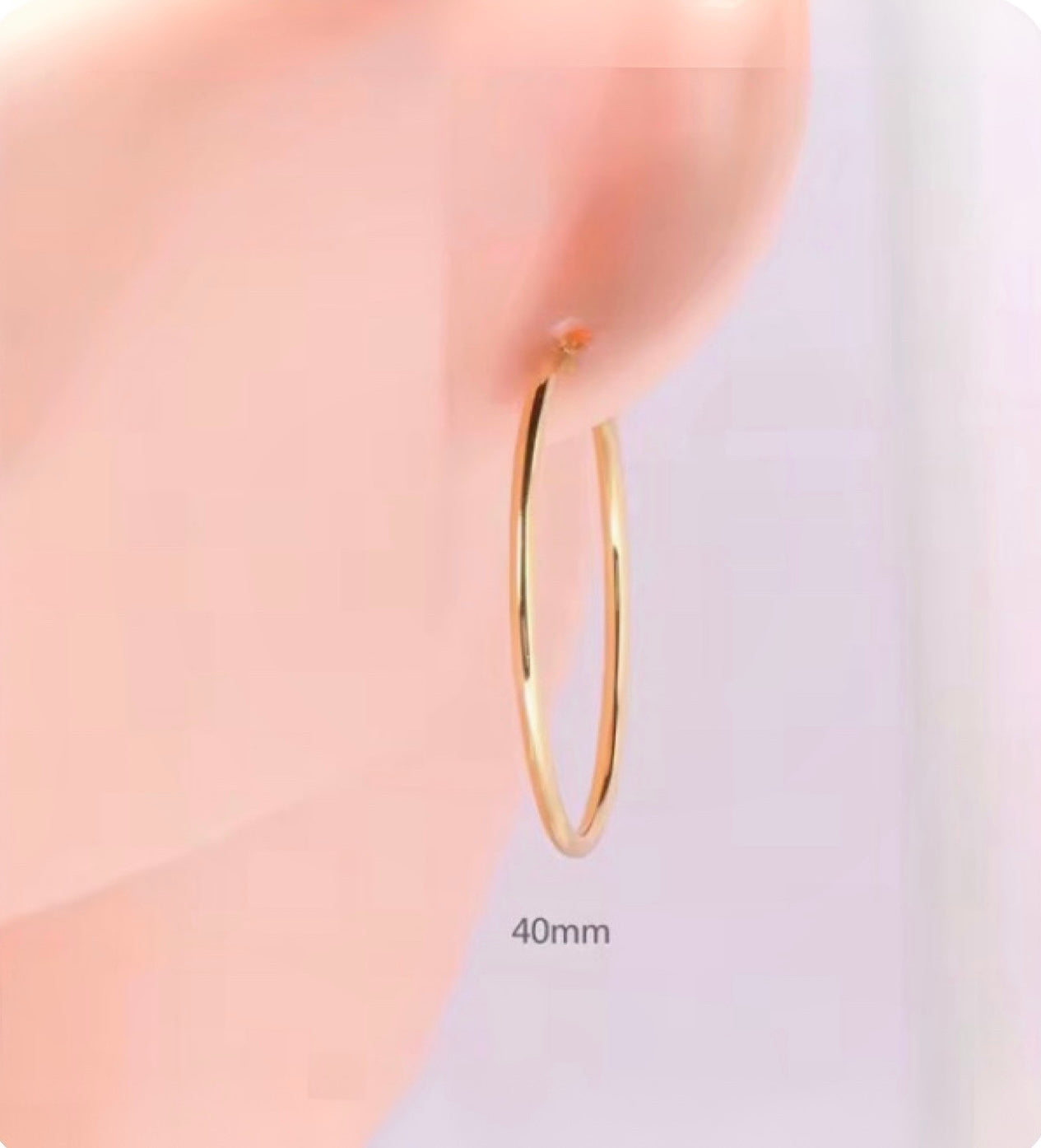 40mm Hoop Earrings
