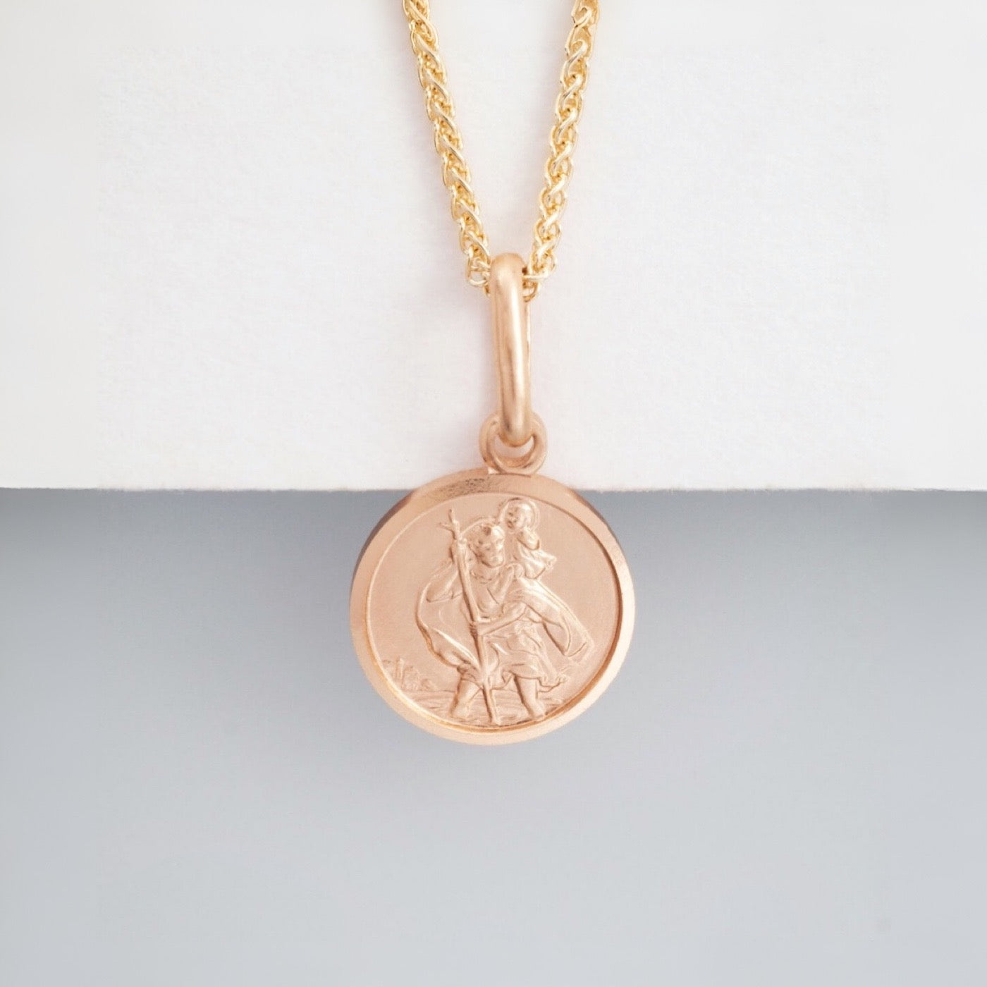 St Christopher Medallion in 9ct Yellow Gold