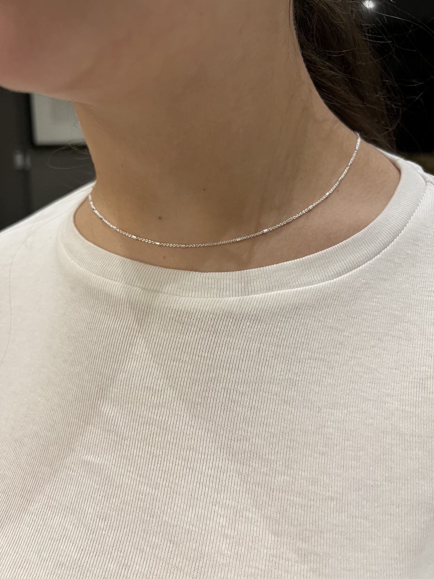 Pretty Petite Tube Ankle Chain