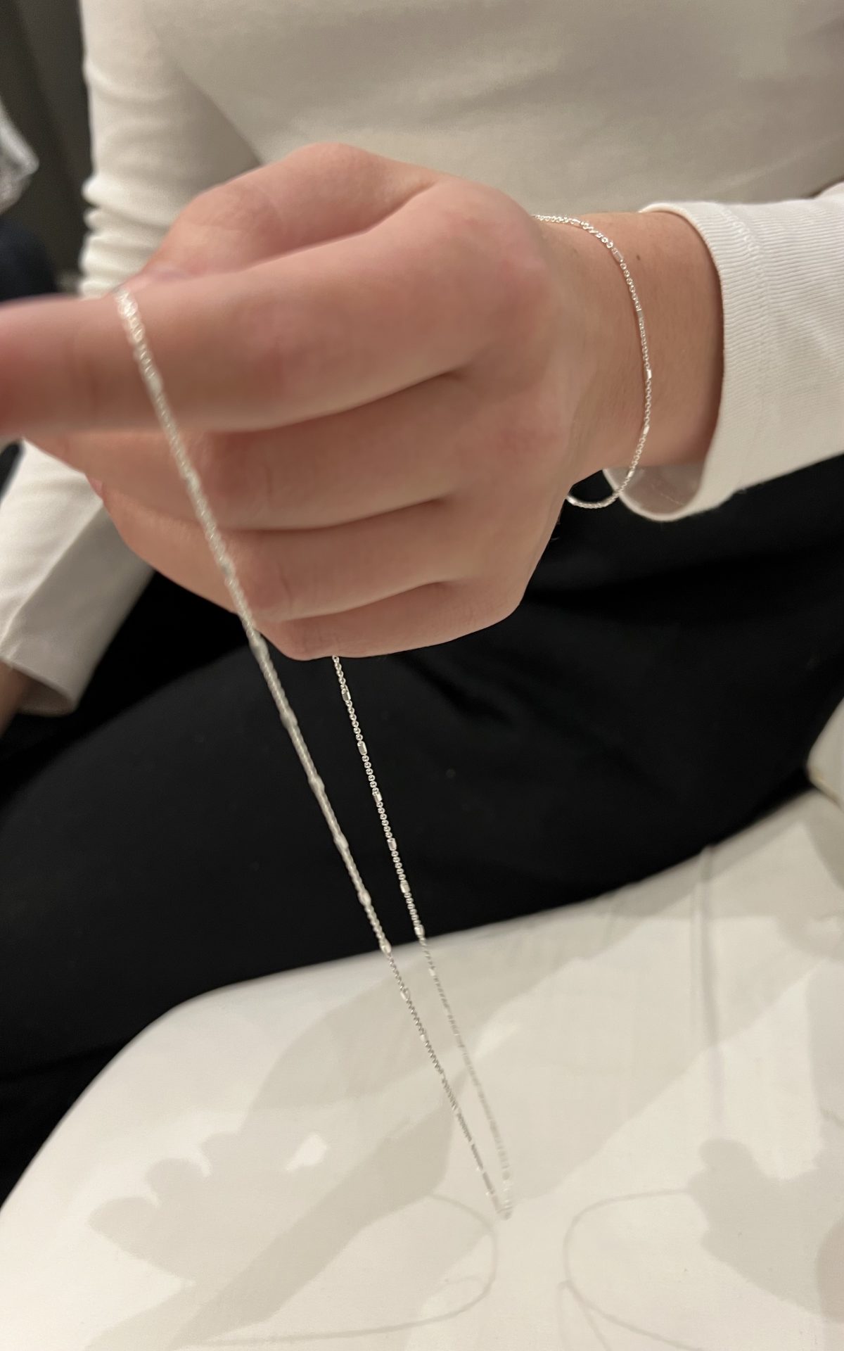 Pretty Petite Tube Ankle Chain