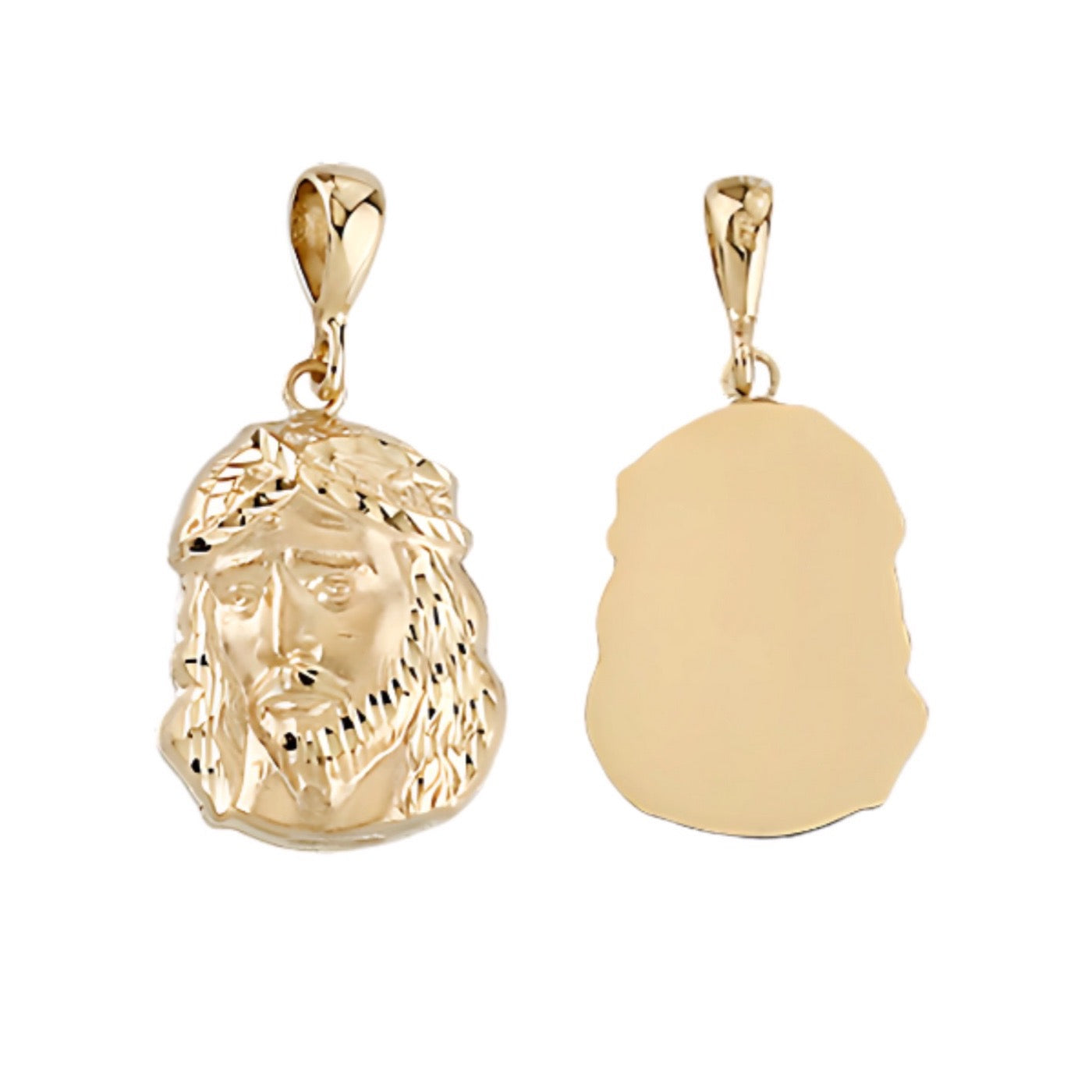 Face Of Jesus Pendant in 9ct Yellow Gold