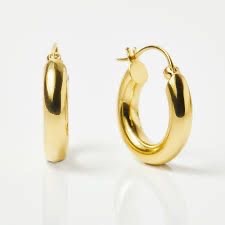 Charming Chunky Hoops in 9kt Gold 20mm x 4mm