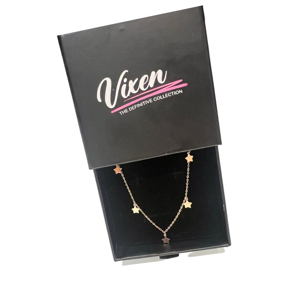 9ct Gold Star Charms Bracelet
