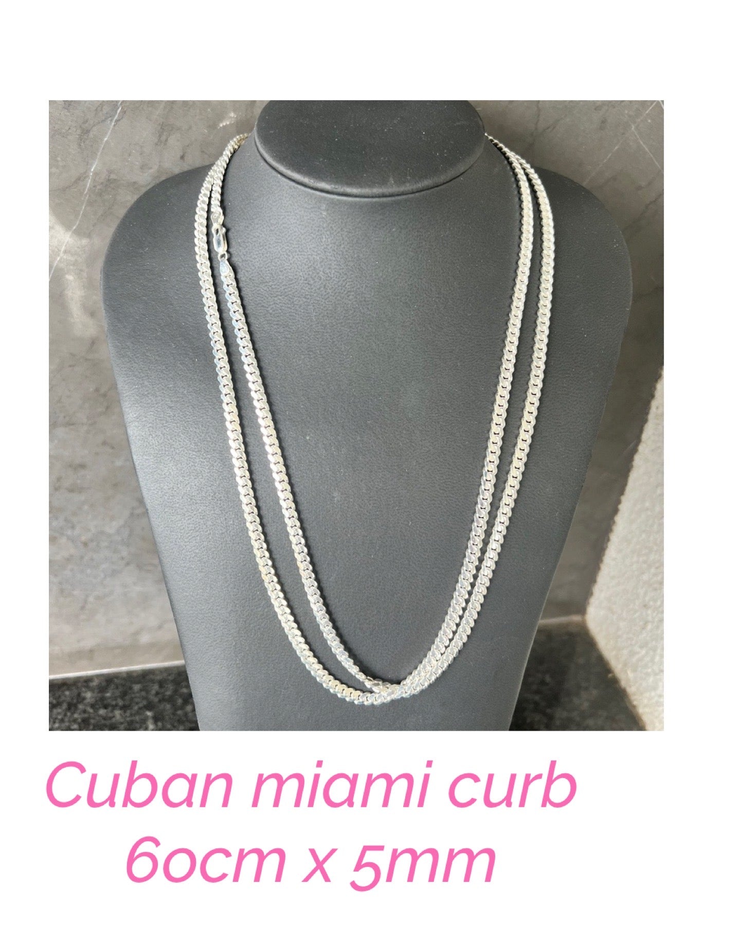 Masculine Cuban Miami Curb Necklace