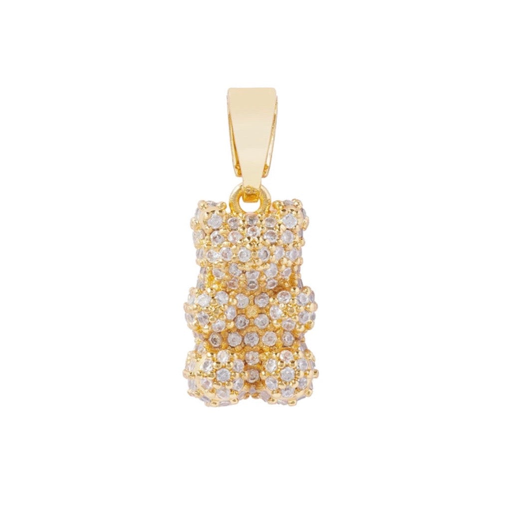 Teddybear Pendant Plain or Glitzy