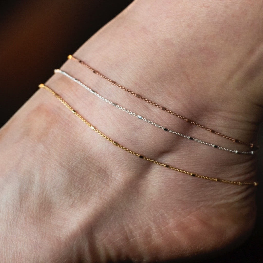 Square Tube Ankle Chain