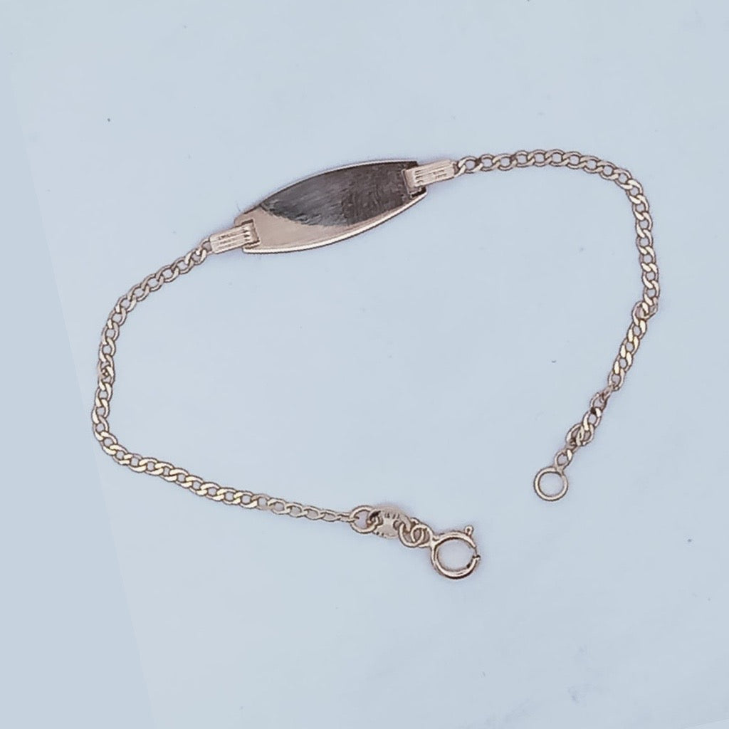 9kt curb Id bracelet for a child