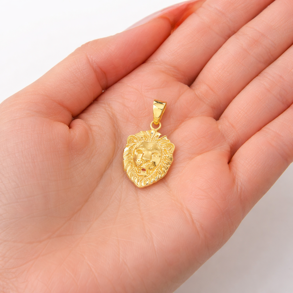 Lion Pendant in 9kt Yellow Gold