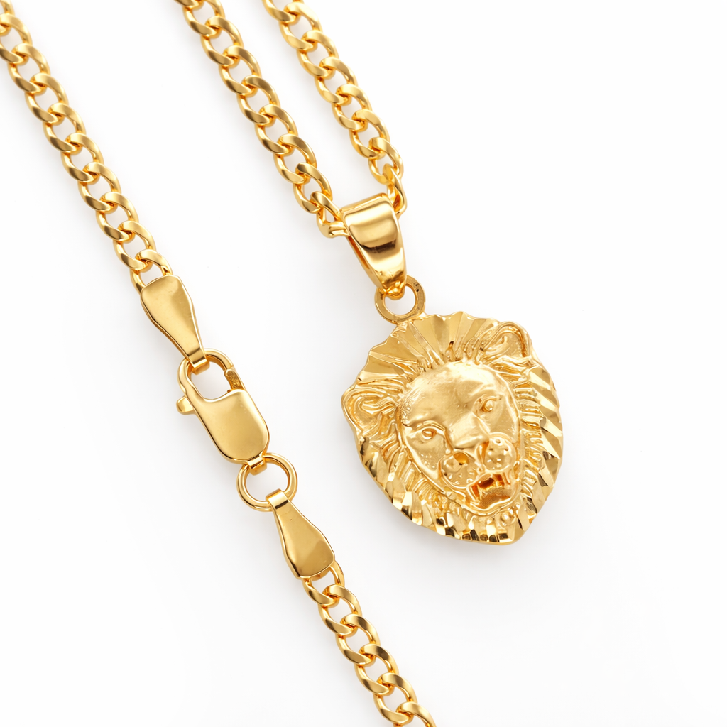 Lion Pendant in 9kt Yellow Gold