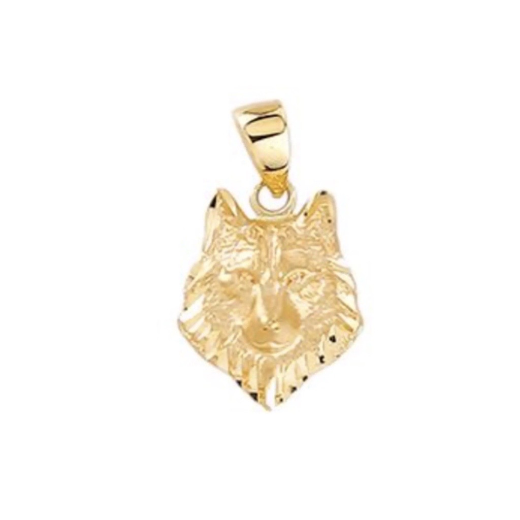 WOLF PENDANT IN 9ct GOLD