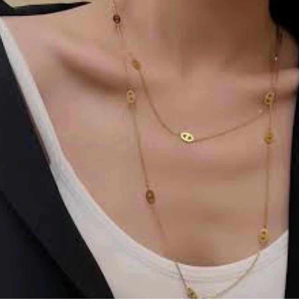 Xtra Xtra Long Gucci Link Necklace