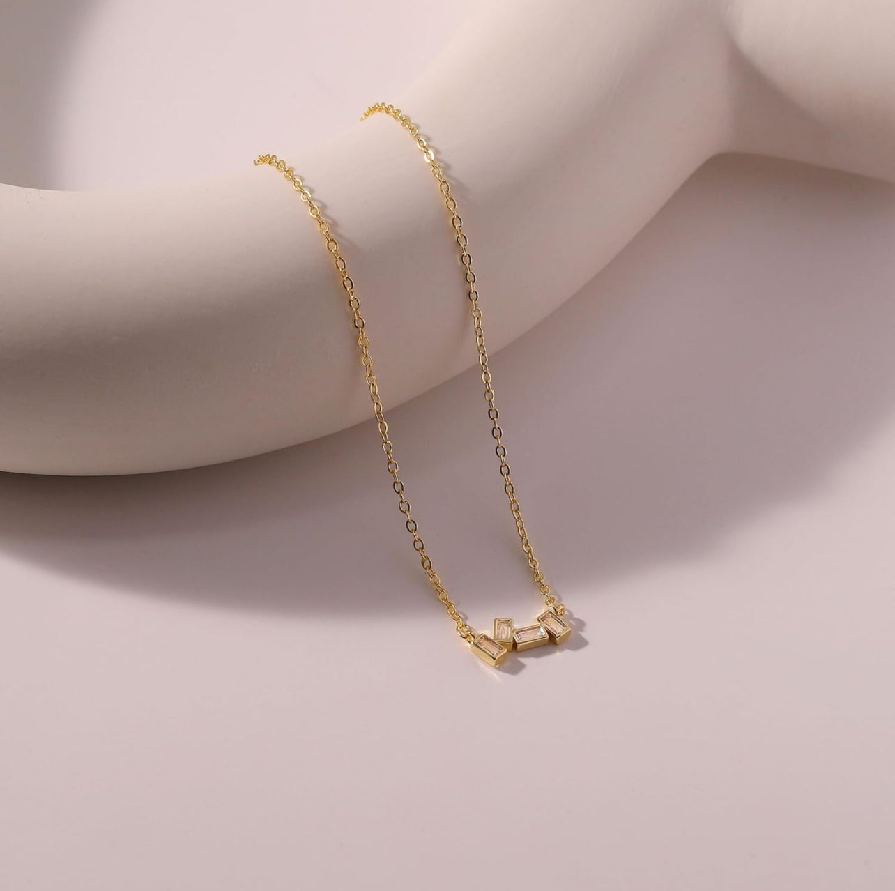 baguette styled pendant necklace 6