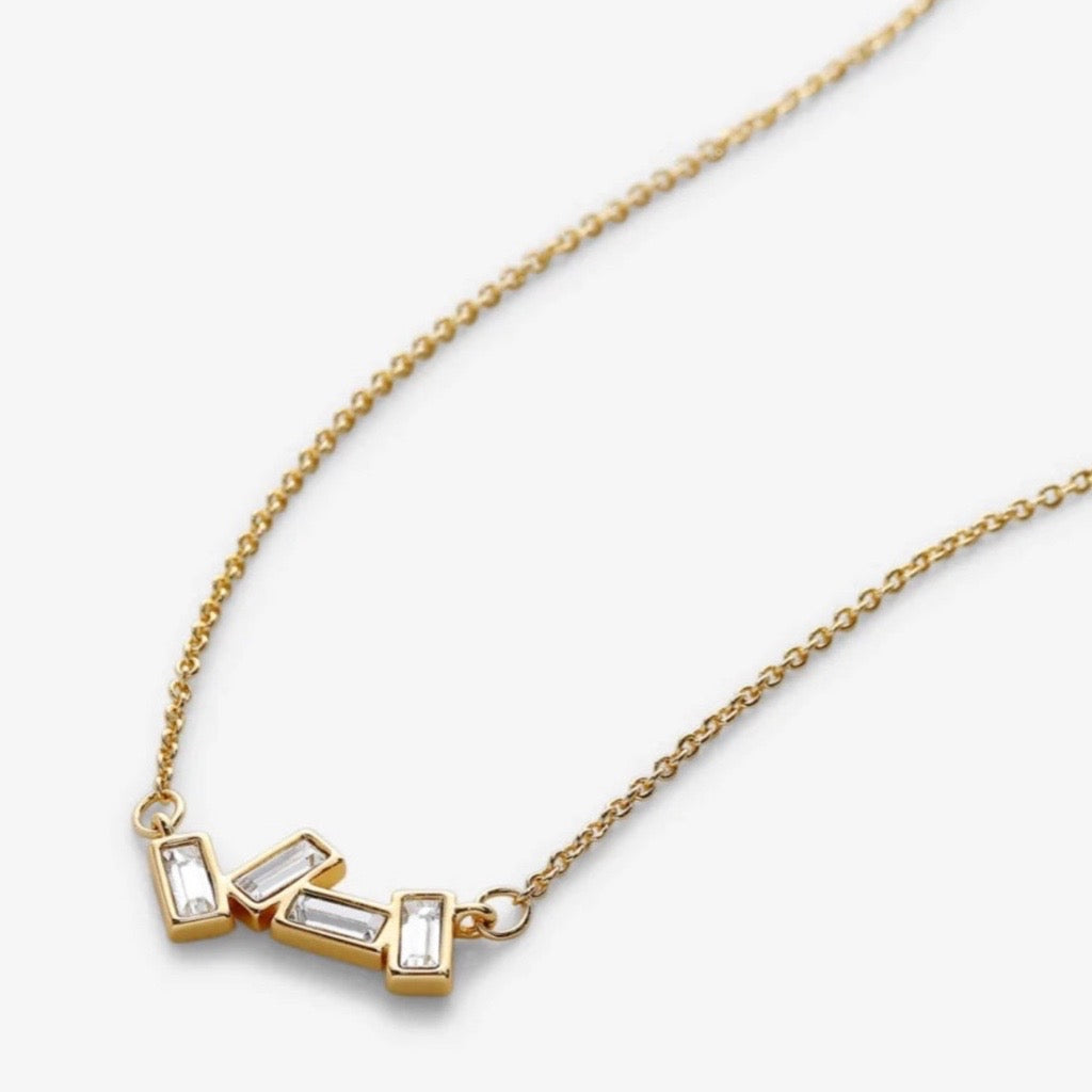 baquette styled pendant necklace 4