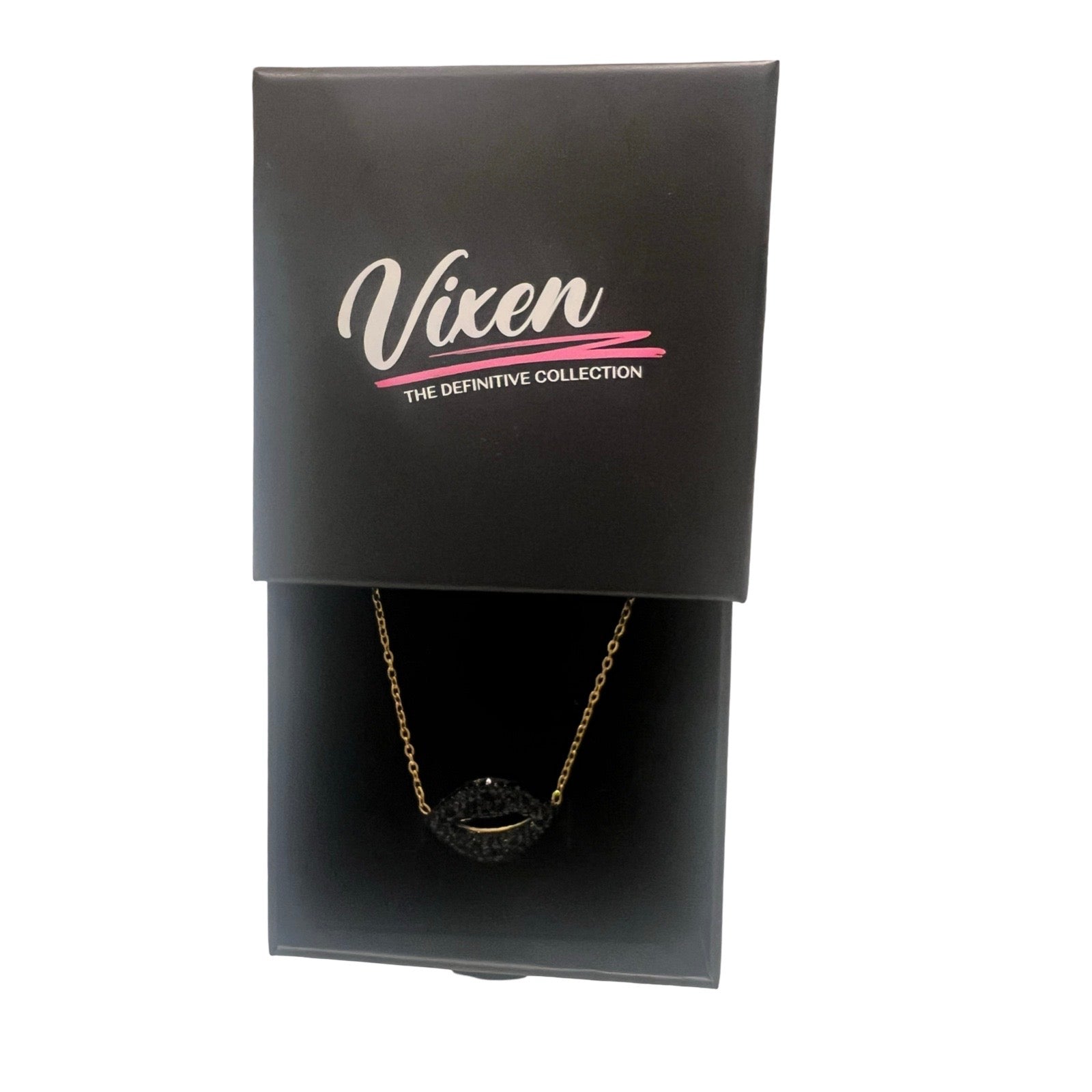 Sexy Black Lips Necklace
