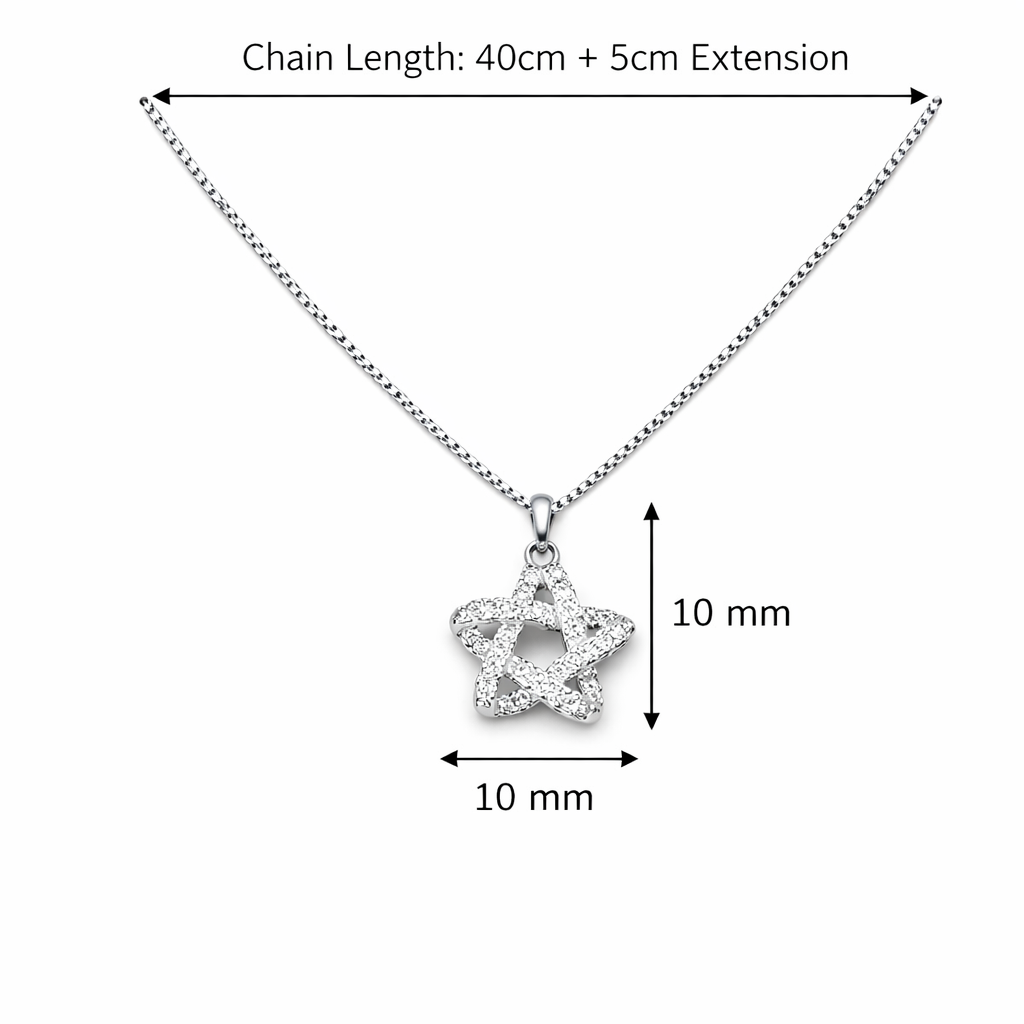 Infinity Star Pendant Necklace