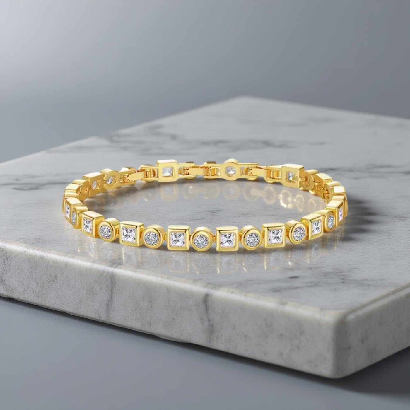Eternity Mixed Shapes Bracelet