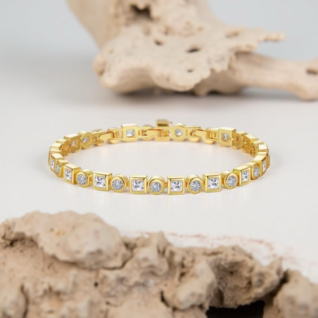 Eternity Mixed Shapes Bracelet