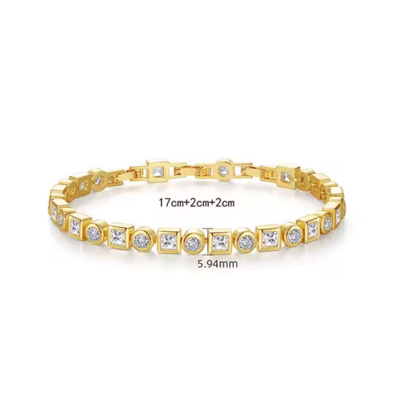 Eternity Mixed Shapes Bracelet