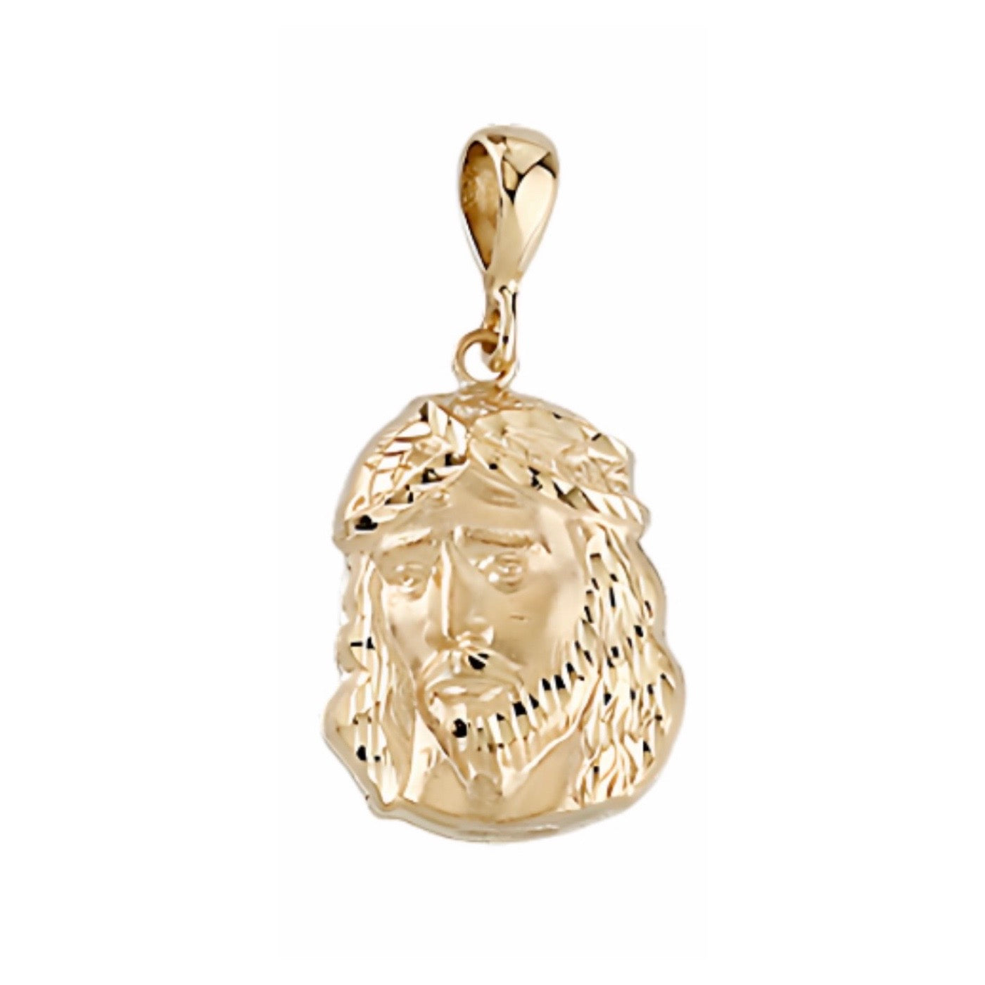 Face Of Jesus Pendant in 9ct Yellow Gold