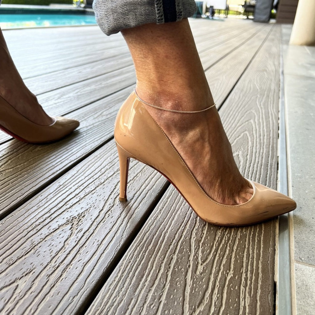 Two Tone Franko Anklechain