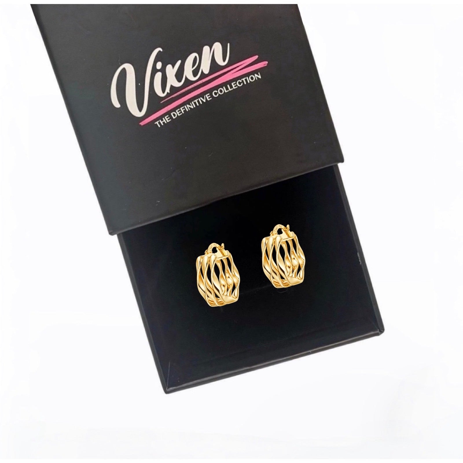 9ct Yellow Gold Twisted Hoop Earrings – Italian Gold Jewellery
