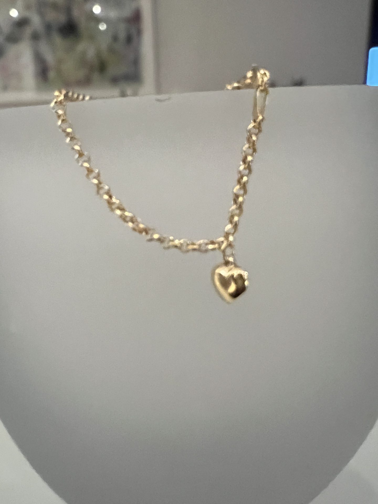 Belcher Bracelet with Heart Charm