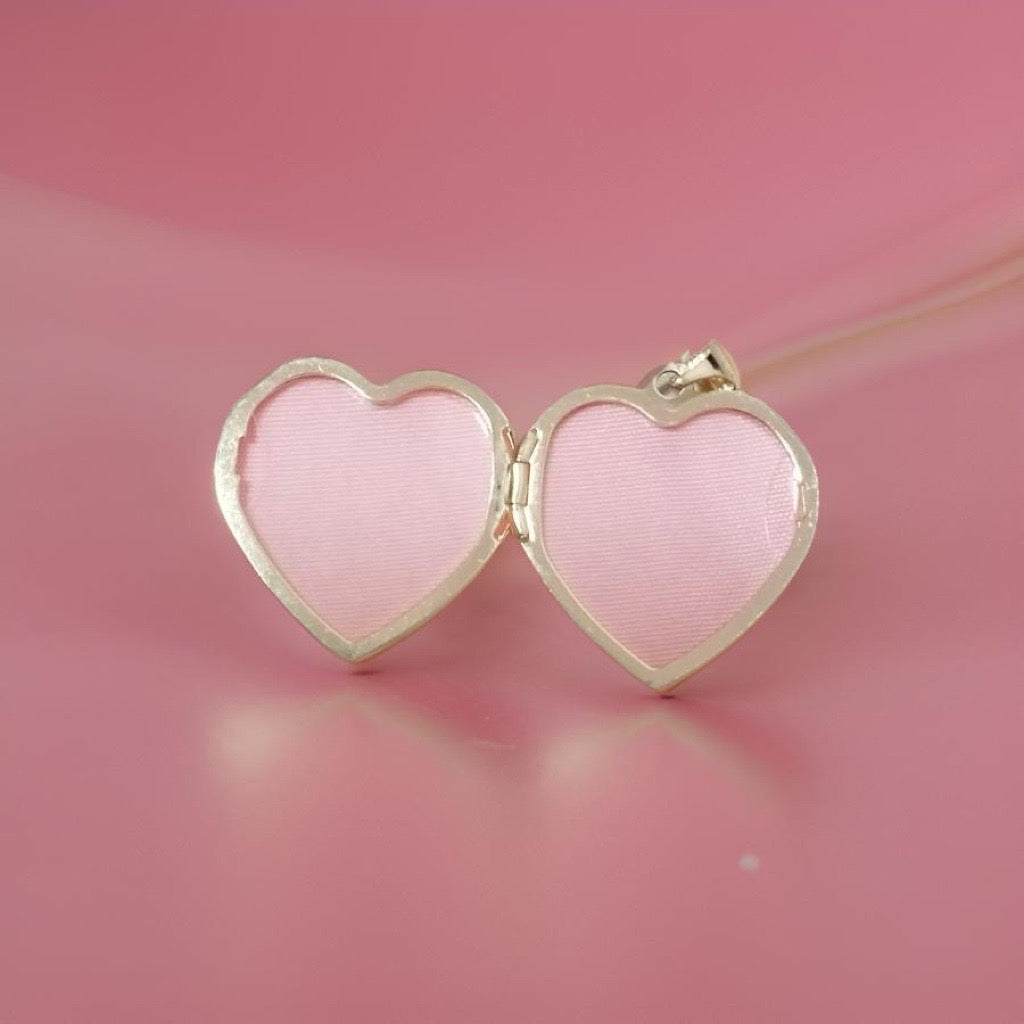 heart locket in 9kt yellow gold