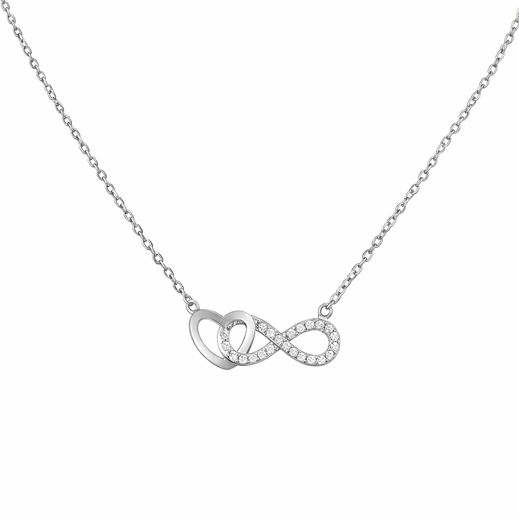 Infinity Heart Pendant Necklace