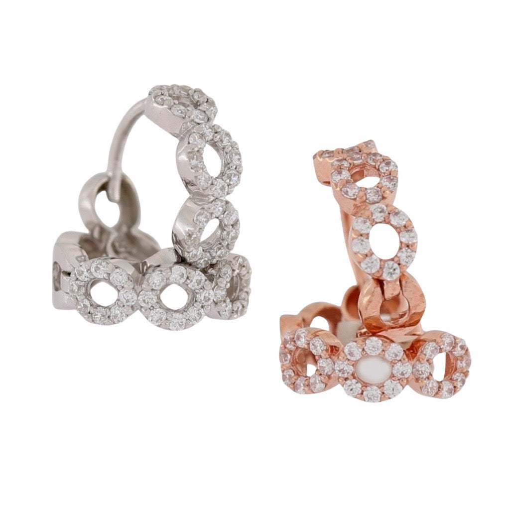 joie-de-Vivre-Earrings in white gold and rose gold