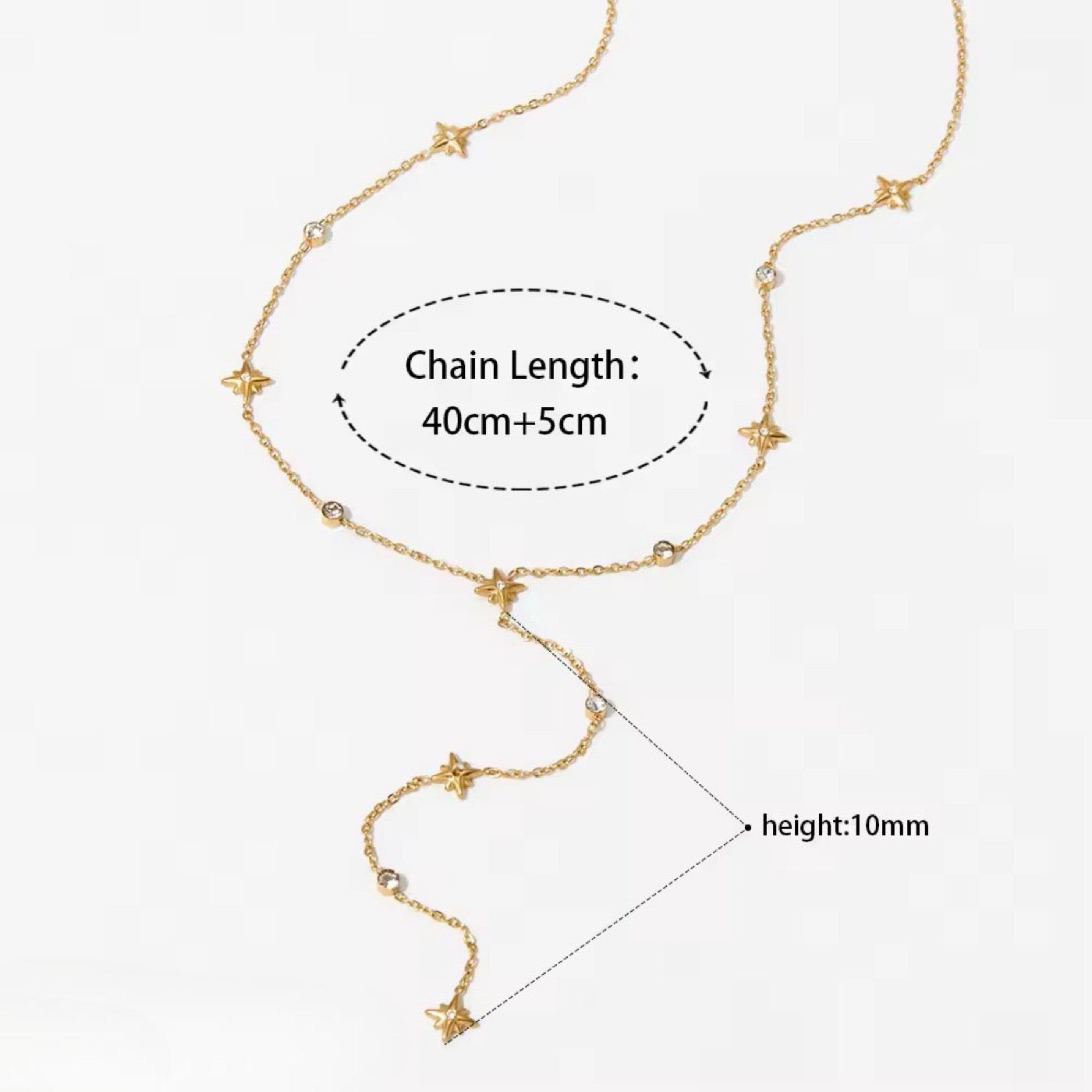 Sexy and Stylish Lariat Necklace In Yellow Gold Plated