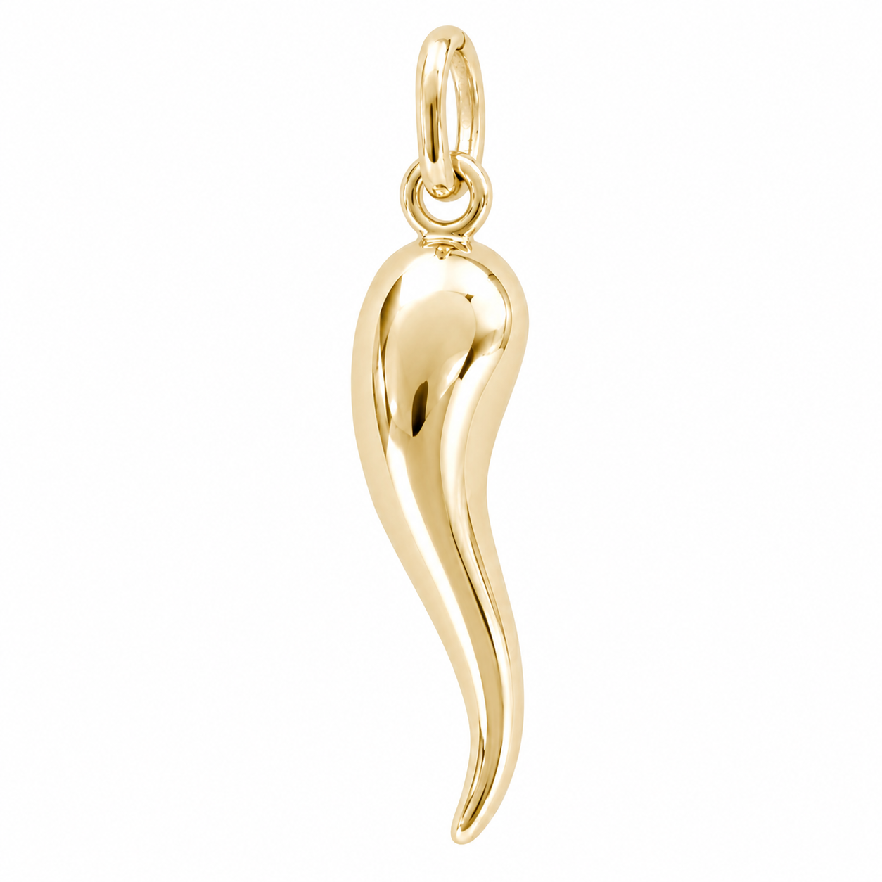 Lucky Horn Charm Pendant | 9ct Yellow Gold