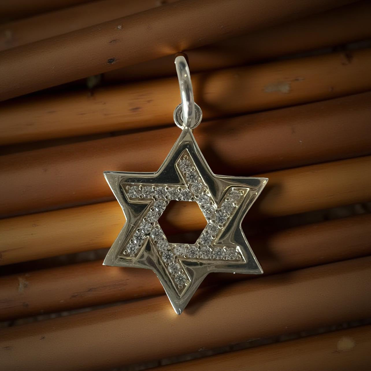 9ct Gold Star Of David Pendant