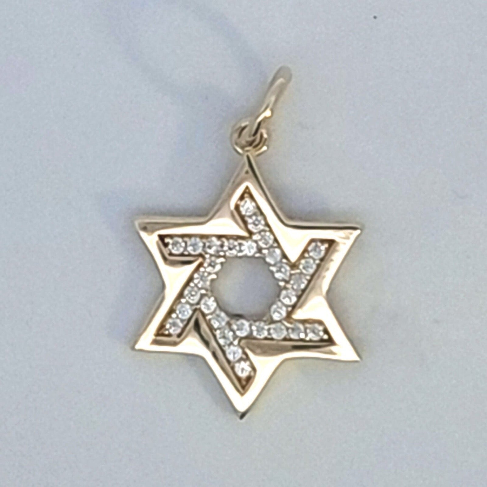 9ct Gold Star Of David Pendant