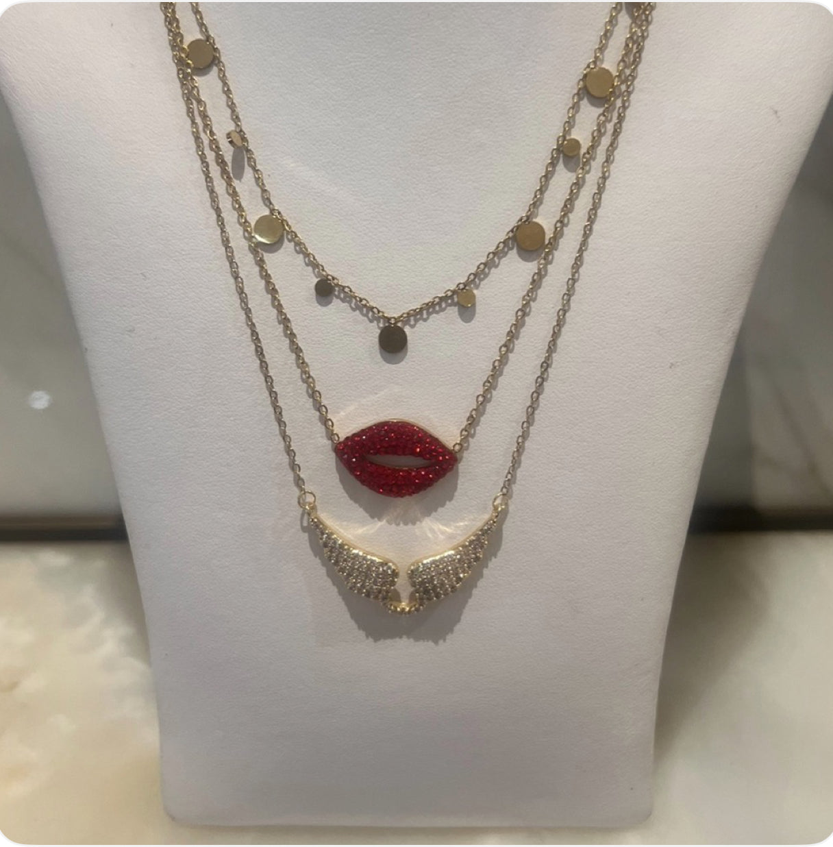 Mini Discs Necklace