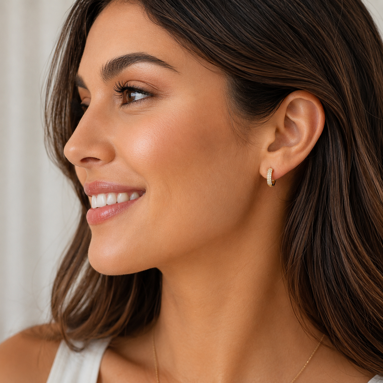 15mm x 4mm Elegant Hoop Earrings