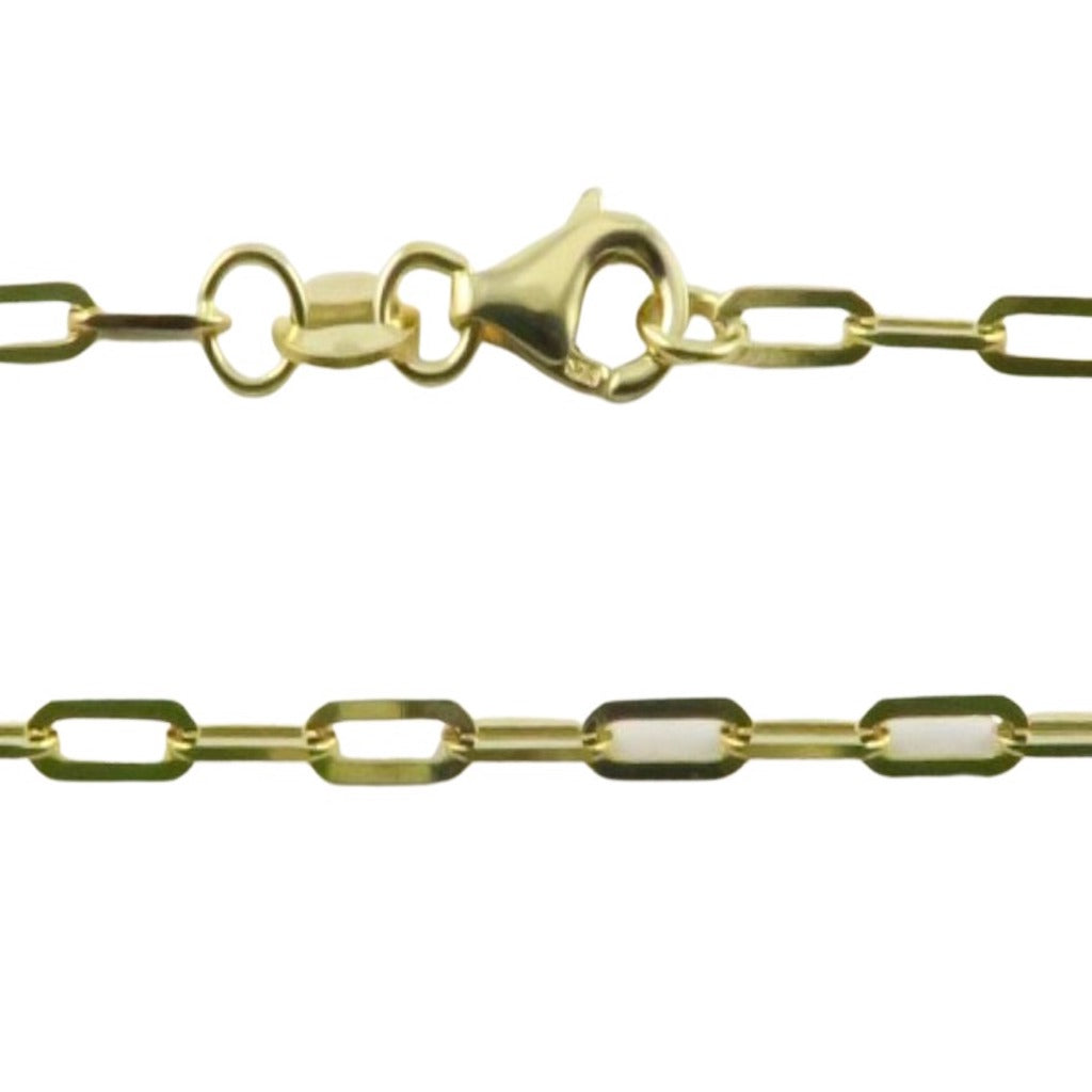 pretty petite paperclip ankleclain 